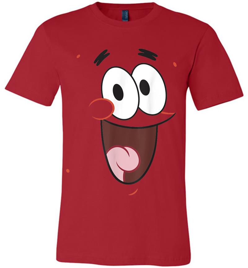 Inktee Store - Spongebob Squarepants Patrick Face Portrait Premium T-Shirt Image