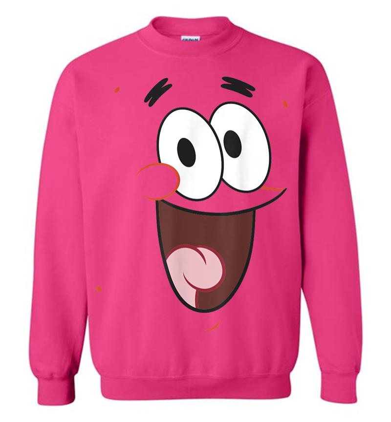 Inktee Store - Spongebob Squarepants Patrick Face Portrait Sweatshirt Image