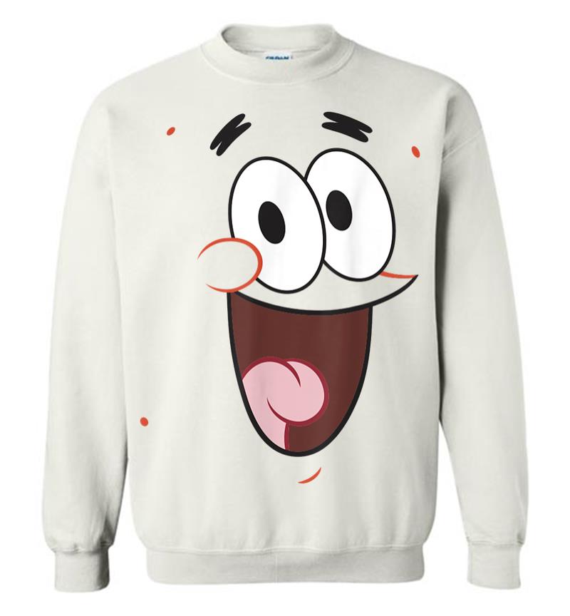 Inktee Store - Spongebob Squarepants Patrick Face Portrait Sweatshirt Image