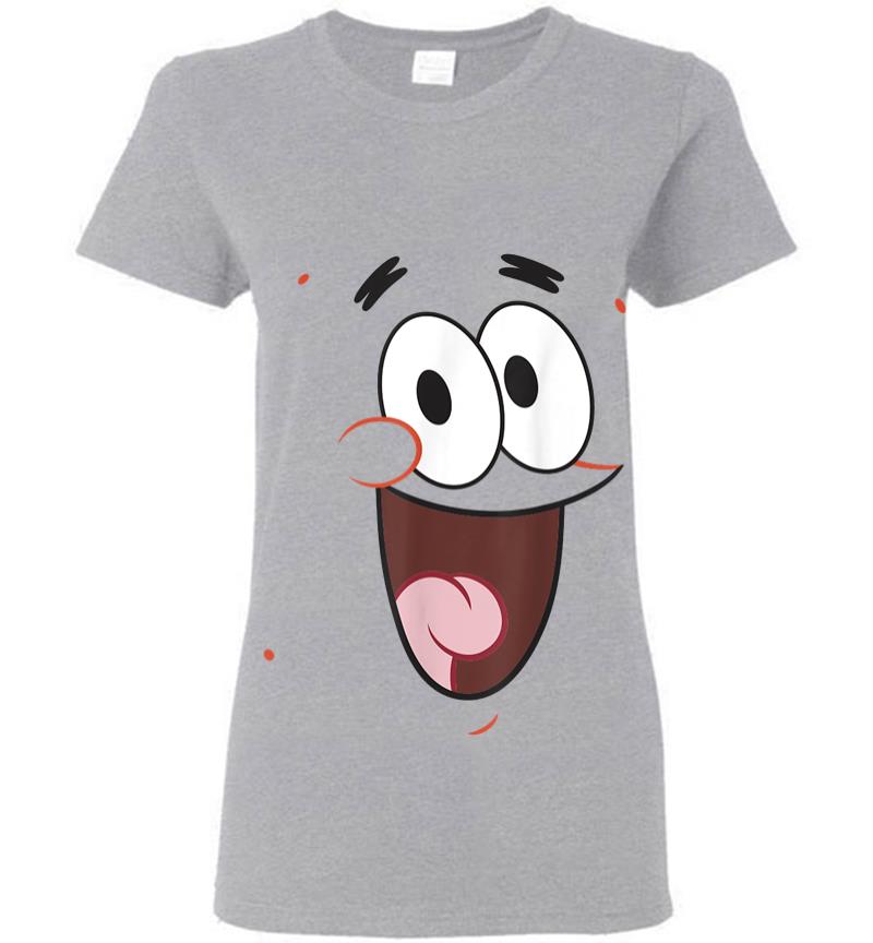 Inktee Store - Spongebob Squarepants Patrick Face Portrait Women T-Shirt Image