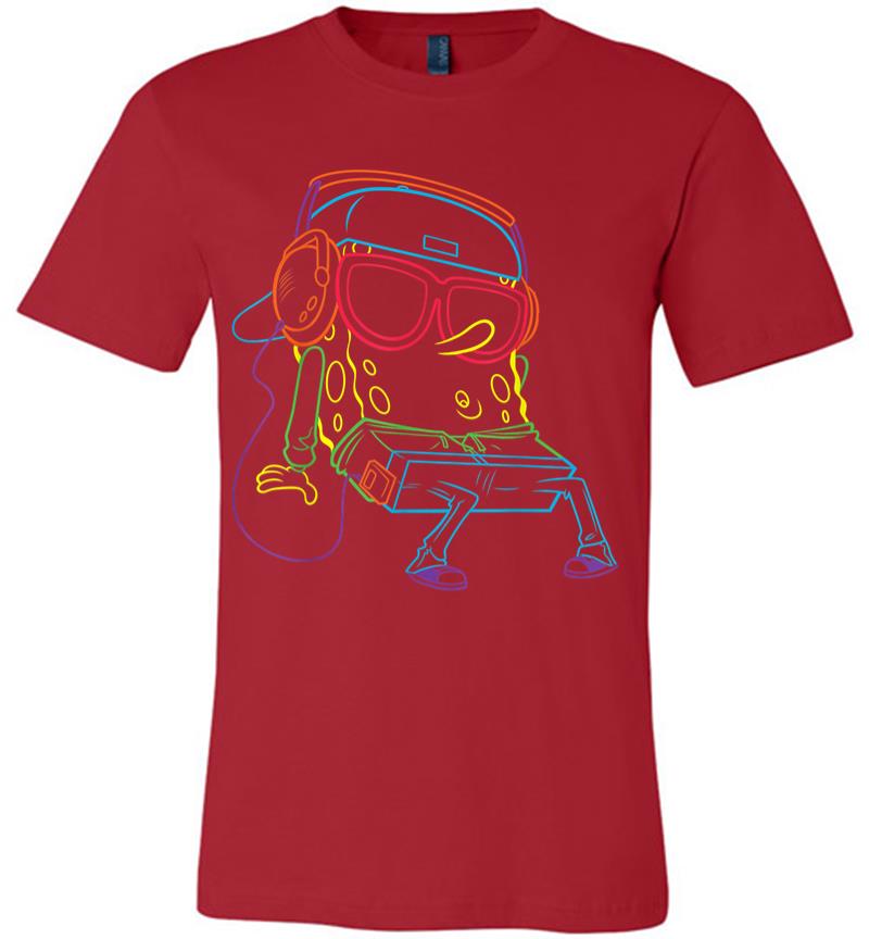 Inktee Store - Spongebob Squarepants Hip Hop Premium T-Shirt Image