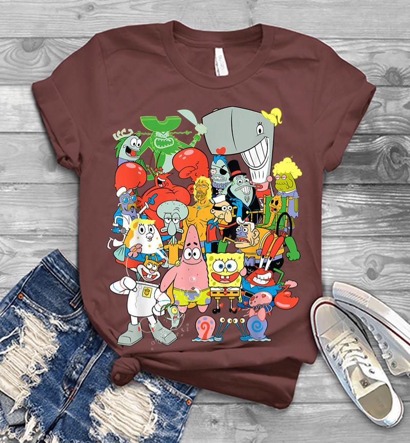 Inktee Store - Spongebob Squarepants Cast Of Characters Men T-Shirt Image