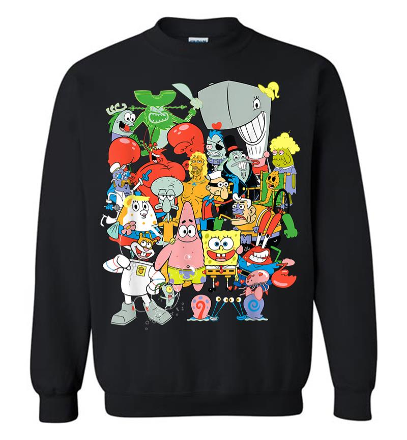 Spongebob Squarepants Cast Of Characters Sweatshirt