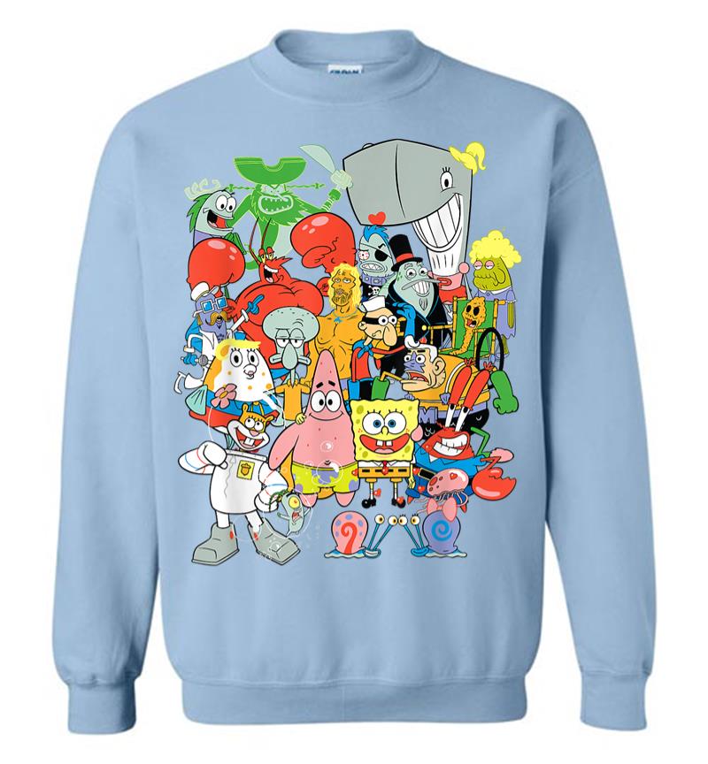 Inktee Store - Spongebob Squarepants Cast Of Characters Sweatshirt Image