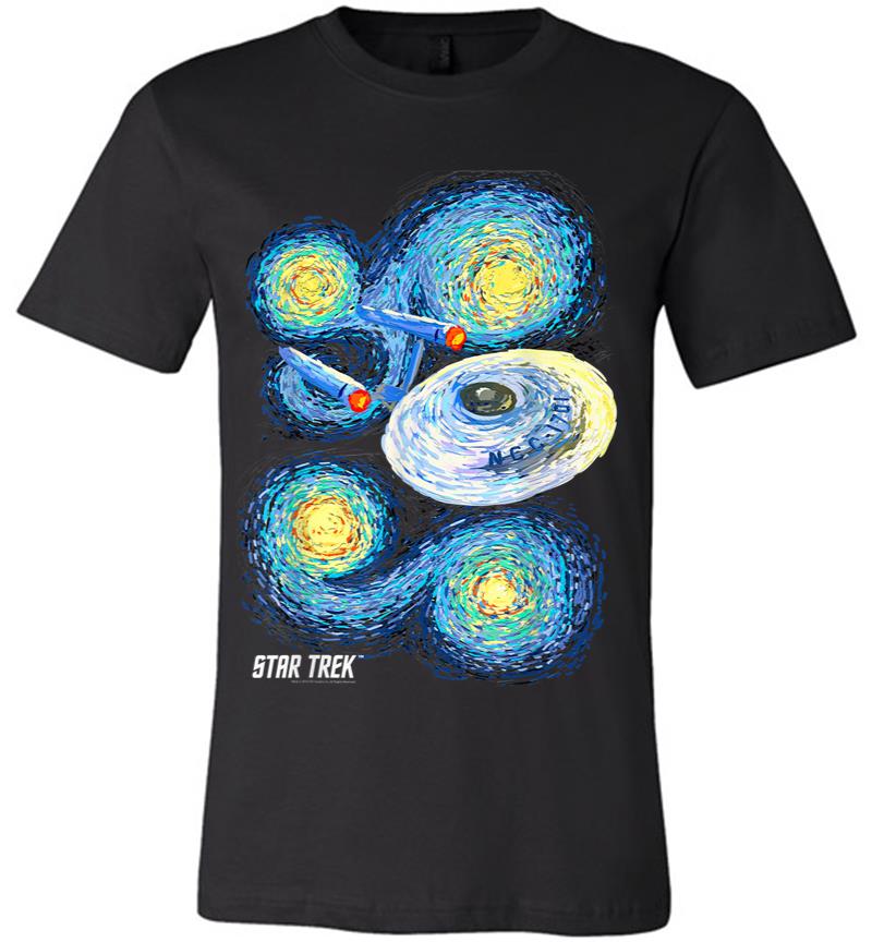 Star Trek Original Series Starry Night Paint Premium T-shirt