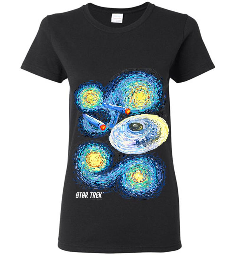 Star Trek Original Series Starry Night Paint Women T-shirt