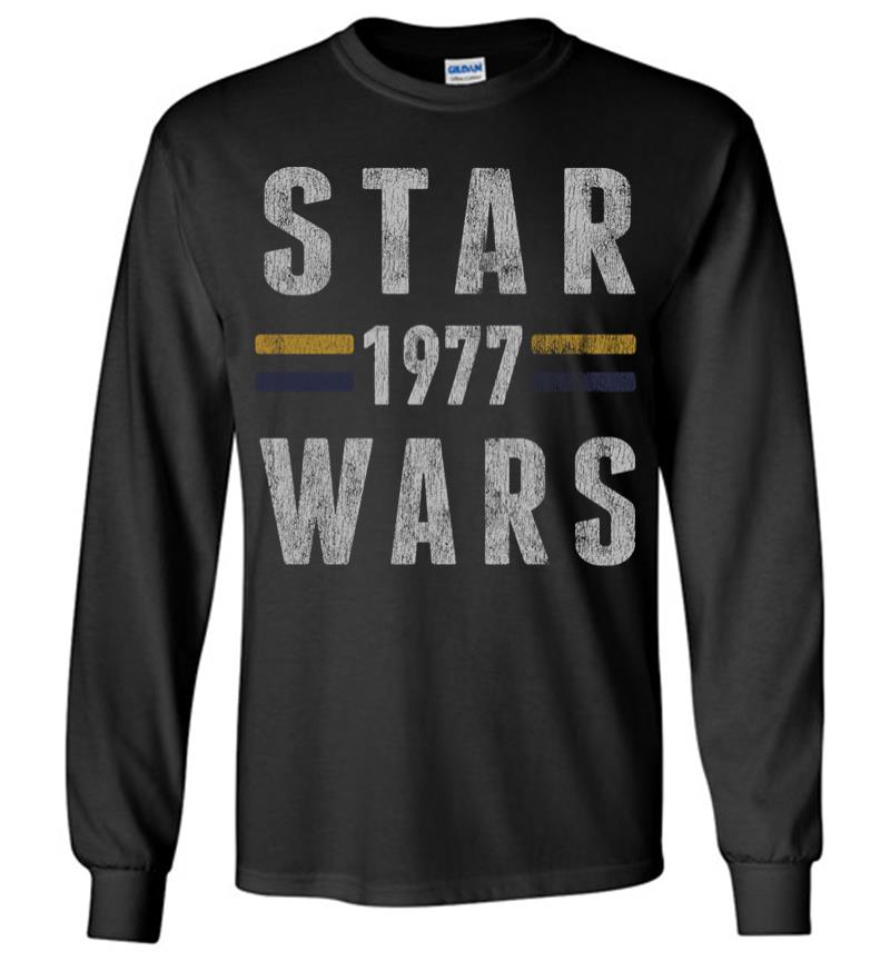 Star Wars 1977 Vintage Collegiate Retro Long Sleeve T-Shirt