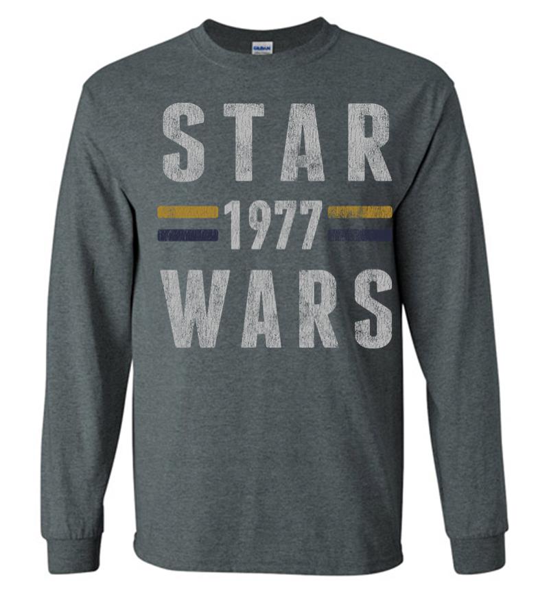 Inktee Store - Star Wars 1977 Vintage Collegiate Retro Long Sleeve T-Shirt Image