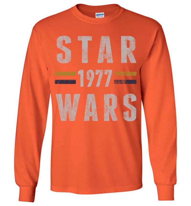 Inktee Store - Star Wars 1977 Vintage Collegiate Retro Long Sleeve T-Shirt Image