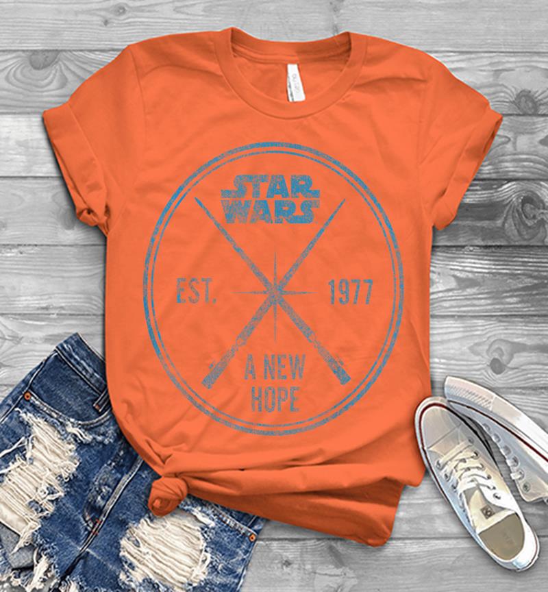Inktee Store - Star Wars A New Hope Est. 1977 Vintage Craft Graphic Mens T-Shirt Image