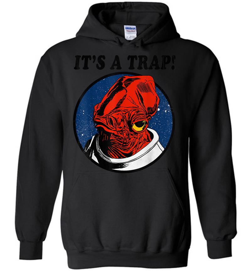 Star Wars Admiral Ackbar Its A Trap Quote Graphic Hoodie