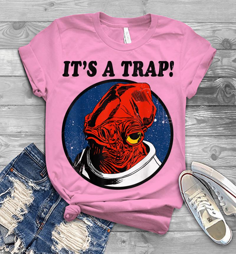 Inktee Store - Star Wars Admiral Ackbar Its A Trap Quote Graphic Men T-Shirt Image