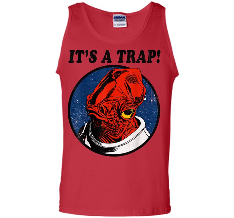 Inktee Store - Star Wars Admiral Ackbar Its A Trap Quote Graphic Men Tank Top Image
