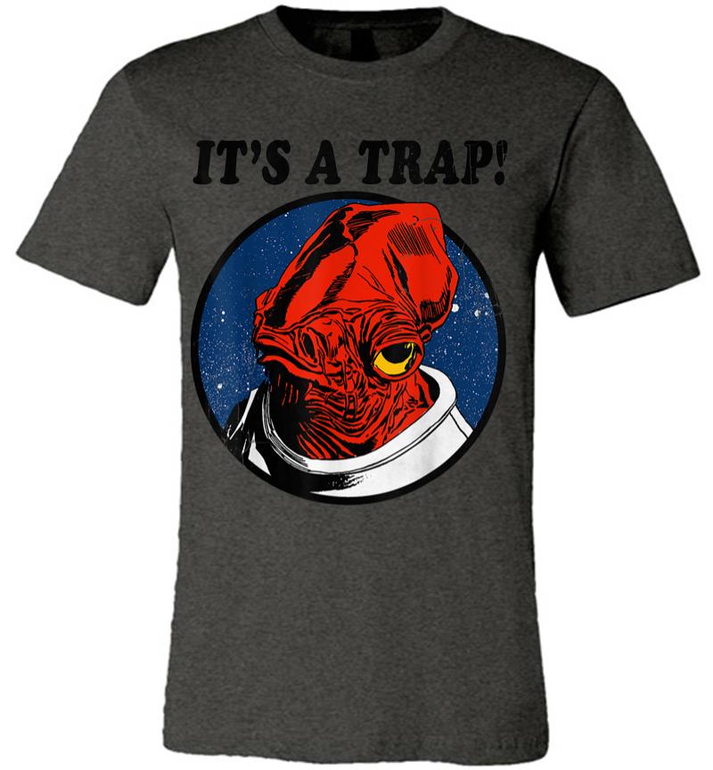Inktee Store - Star Wars Admiral Ackbar Its A Trap Quote Graphic Premium T-Shirt Image