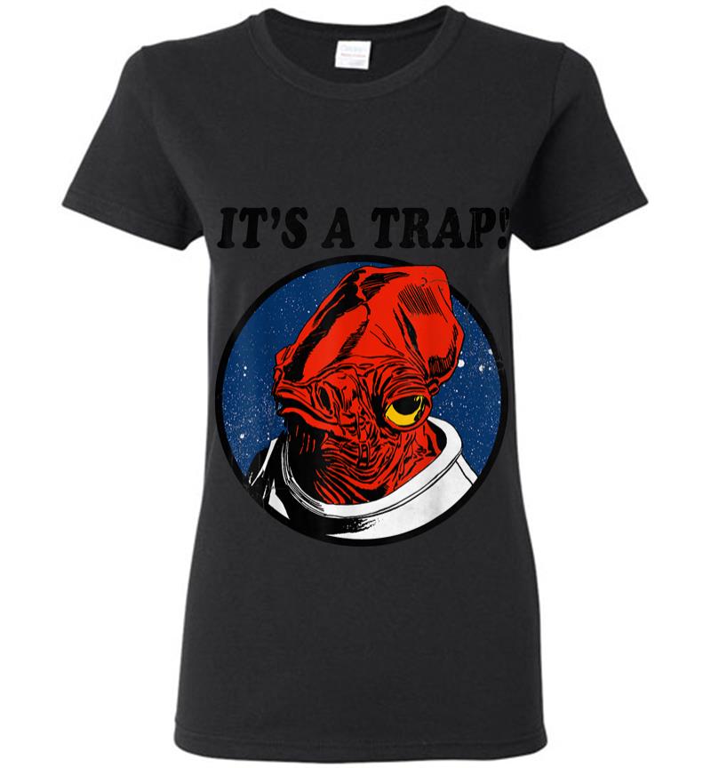 Star Wars Admiral Ackbar ITS A TRAP Quote Graphic Women T-shirt