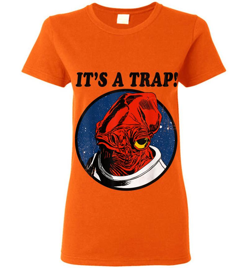 Inktee Store - Star Wars Admiral Ackbar Its A Trap Quote Graphic Women T-Shirt Image
