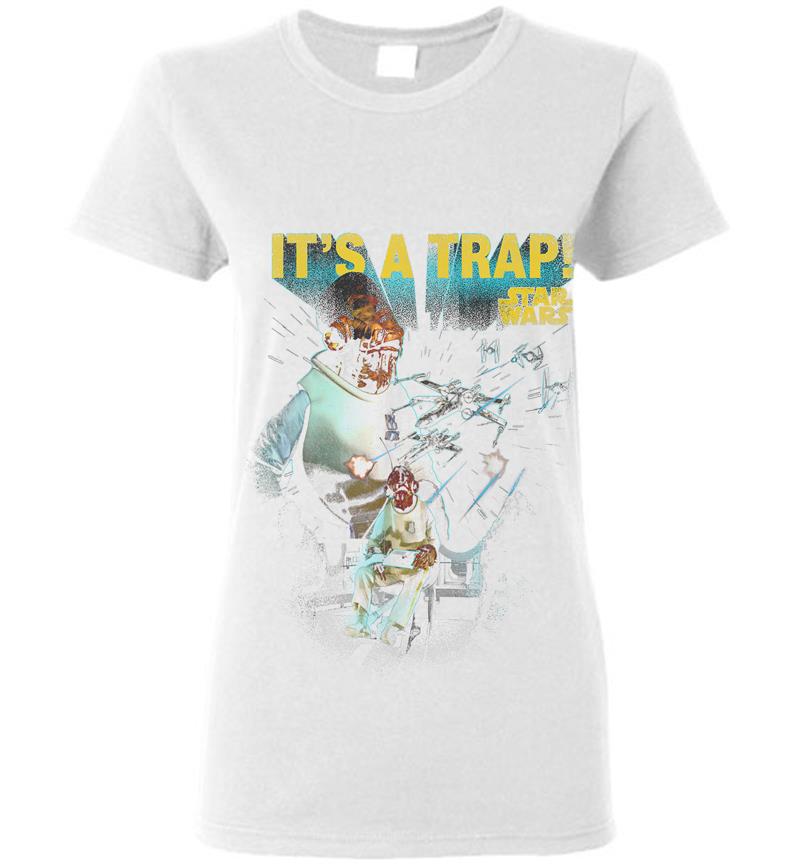 Star Wars Womens Its a Trap Admiral Ackbar Scoop Neck T-Shirt 