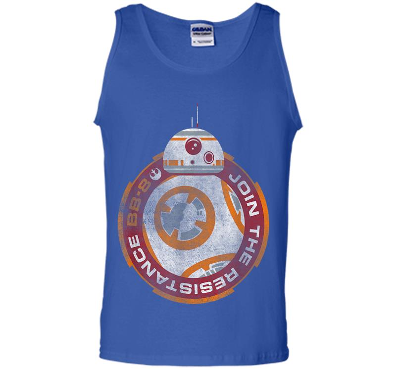 Inktee Store - Star Wars Bb-8 Episode 7 Join The Resistance Graphic Mens Tank Top Image