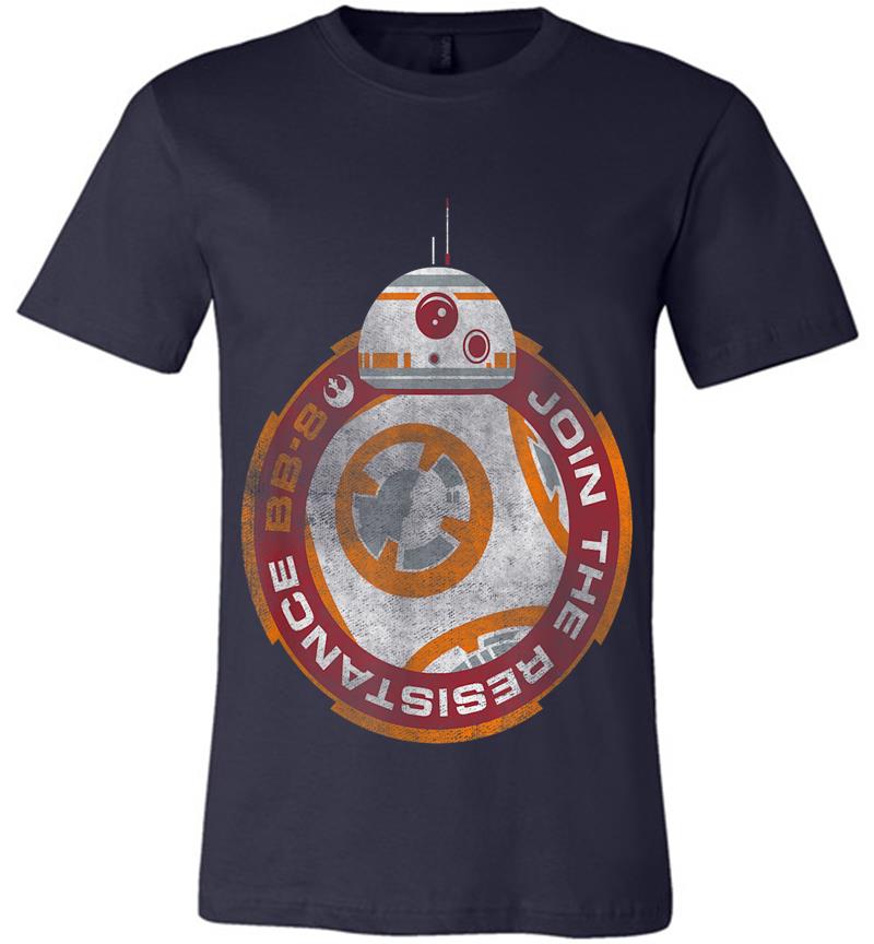 Inktee Store - Star Wars Bb-8 Episode 7 Join The Resistance Graphic Premium T-Shirt Image