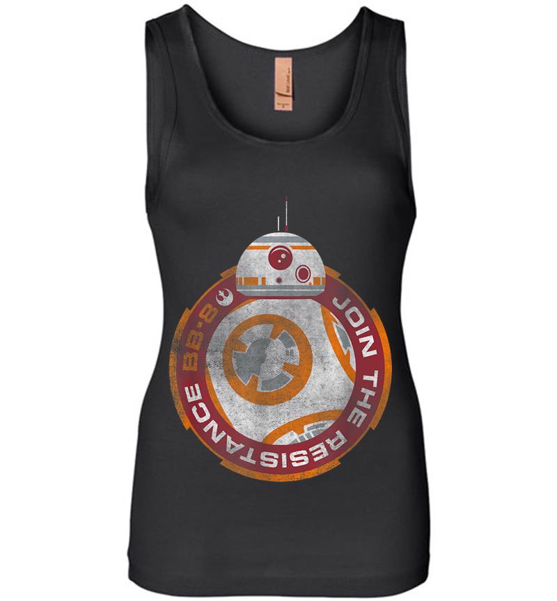 Star Wars Bb-8 Episode 7 Join The Resistance Graphic Womens Jersey Tank Top