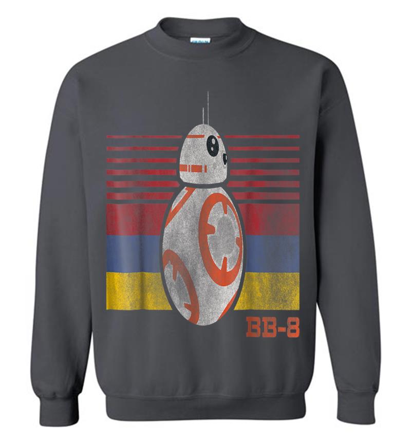 Inktee Store - Star Wars Bb-8 Retro Stripes Episode 7 Graphic Sweatshirt Image