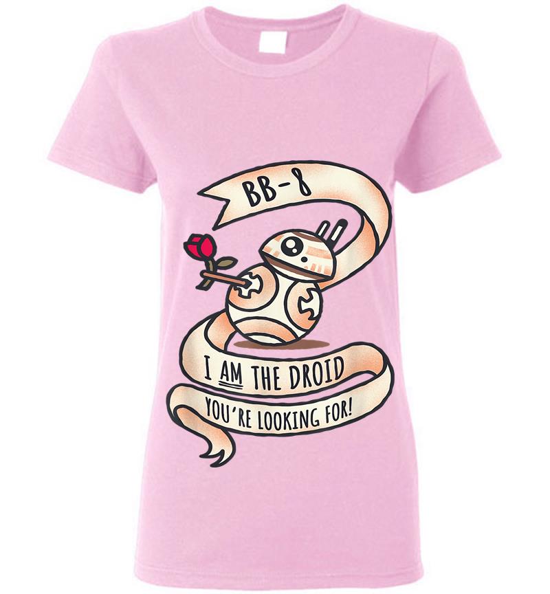 Inktee Store - Star Wars Bb-8 Tattoo Style Valentine'S Day Womens T-Shirt Image