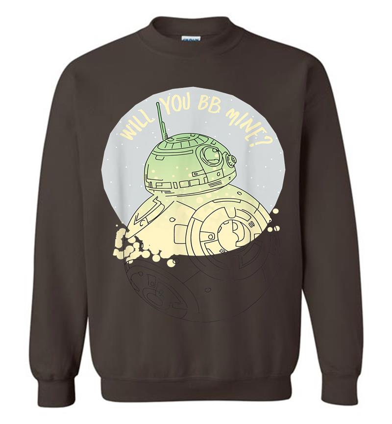 Inktee Store - Star Wars Bb-8 Will You Bb Mine Valentine'S Day Sweatshirt Image