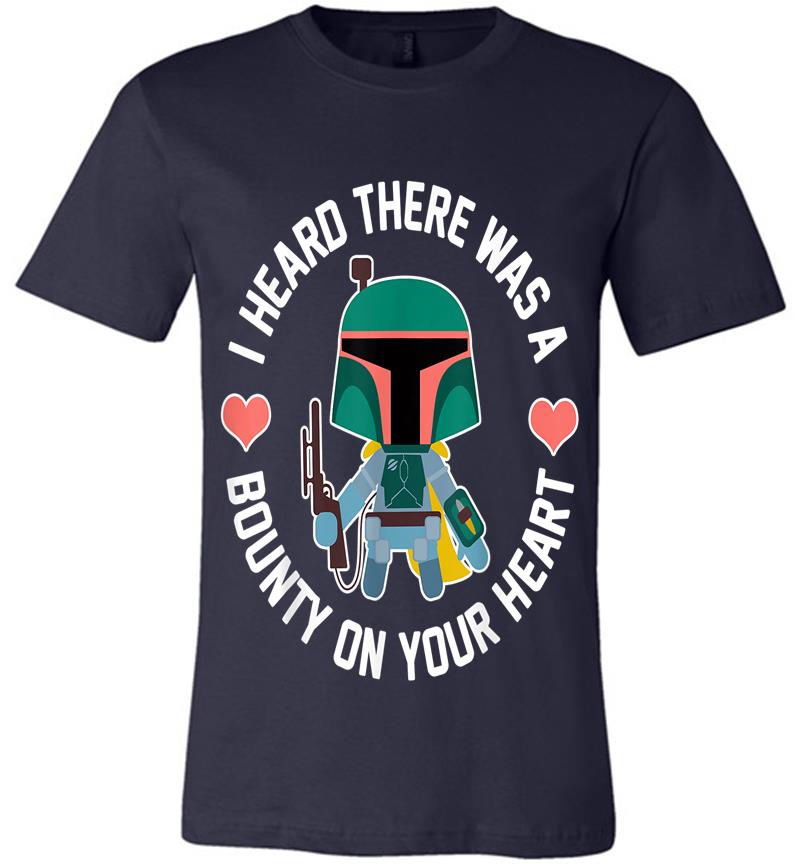 Inktee Store - Star Wars Boba Fett Bounty Heart Valentine'S Graphic Premium T-Shirt Image