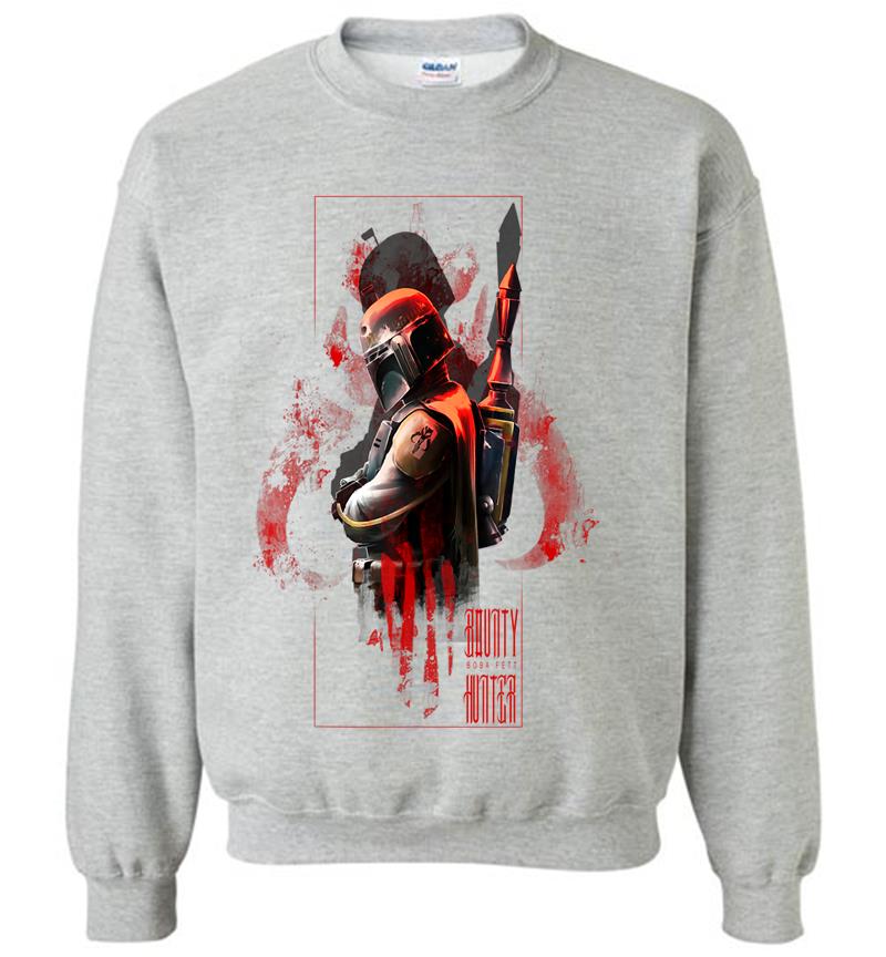 Inktee Store - Star Wars Boba Fett Hunter Box Mandalorian Graphic Sweatshirt Image