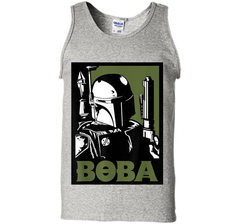 Star Wars Boba Fett Poster Mens Tank Top