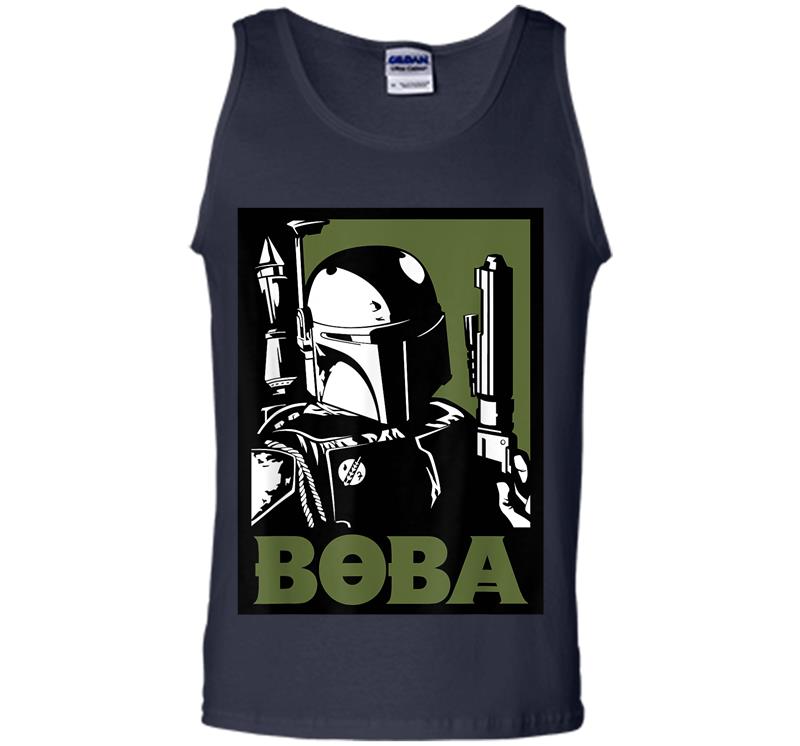 Inktee Store - Star Wars Boba Fett Poster Mens Tank Top Image