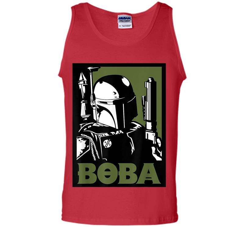 Inktee Store - Star Wars Boba Fett Poster Mens Tank Top Image