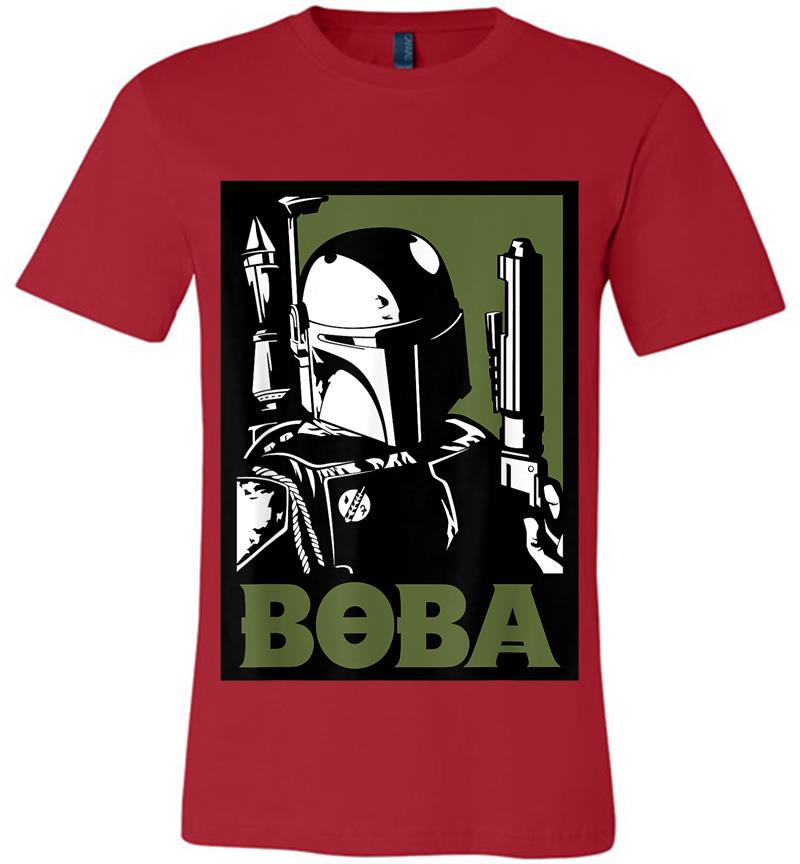 Inktee Store - Star Wars Boba Fett Poster Premium T-Shirt Image