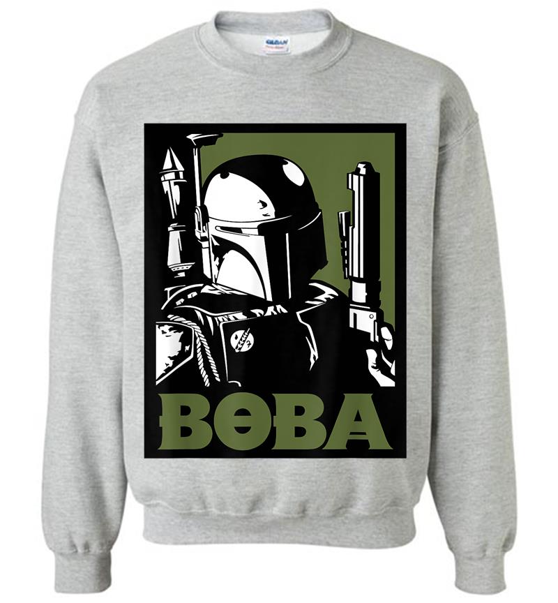 Inktee Store - Star Wars Boba Fett Poster Sweatshirt Image