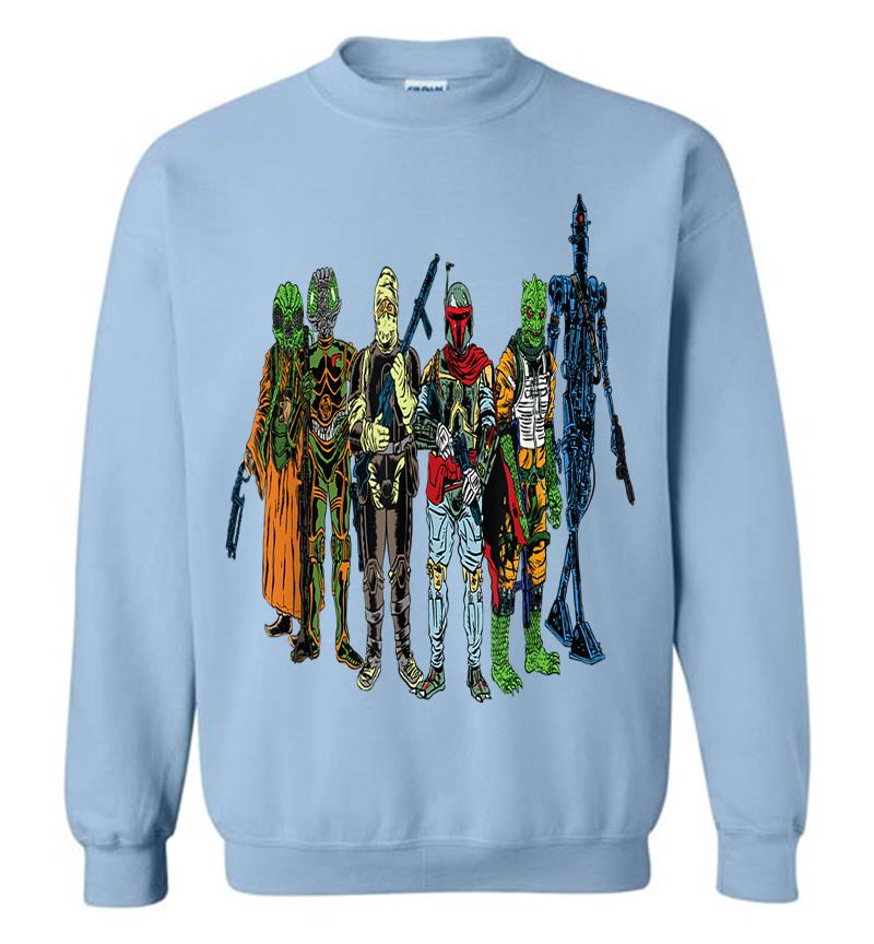 Inktee Store - Star Wars Bounty Hunter Crew Sweatshirt Image