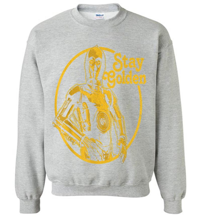 Inktee Store - Star Wars C-3Po Stay Golden Sweatshirt Image