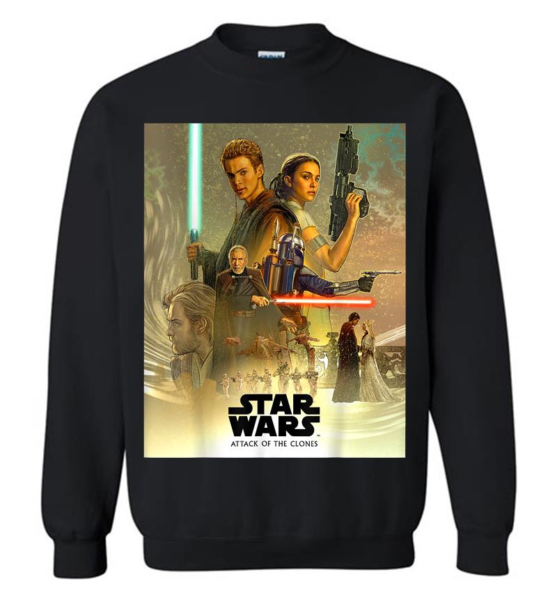 Star Wars Celebration Attack Of The Clones Mural Sweatshirt