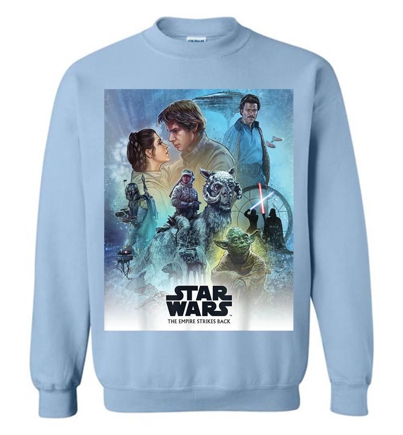 Inktee Store - Star Wars Celebration Mural Empire Strikes Back Logo Sweatshirt Image