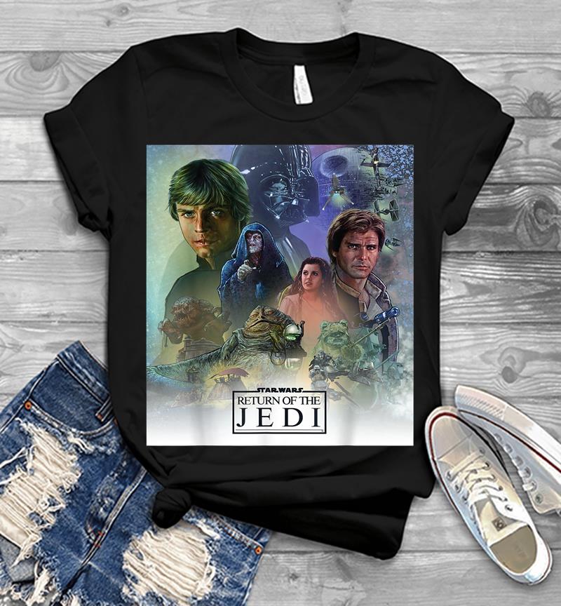 Star Wars Celebration Mural Return Of The Jedi Logo Mens T-Shirt