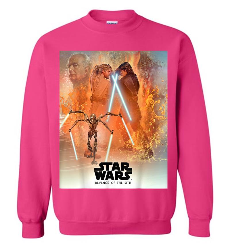 Inktee Store - Star Wars Celebration Mural Revenge Of The Sith Logo Sweatshirt Image