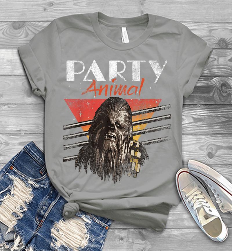 Inktee Store - Star Wars Chewbacca Party Animal Vintage Graphic Mens T-Shirt Image