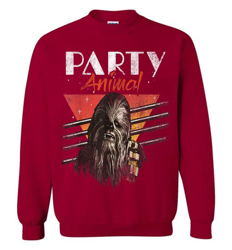 Inktee Store - Star Wars Chewbacca Party Animal Vintage Graphic Sweatshirt Image