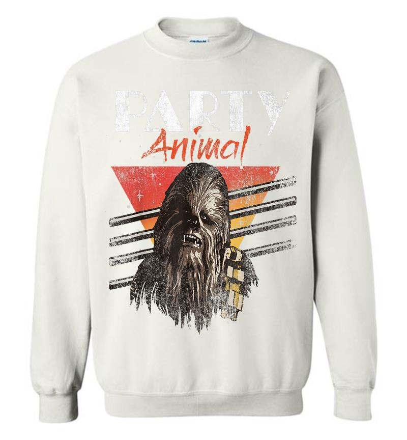 Inktee Store - Star Wars Chewbacca Party Animal Vintage Graphic Sweatshirt Image