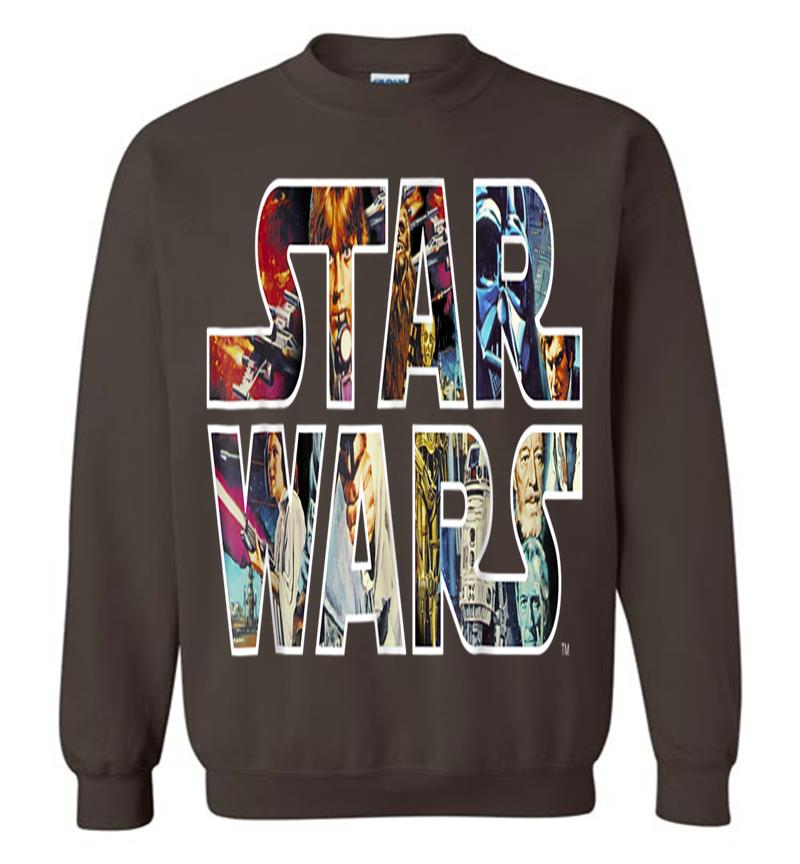Inktee Store - Star Wars Classic Movie Poster Logo Graphic Sweatshirt Image