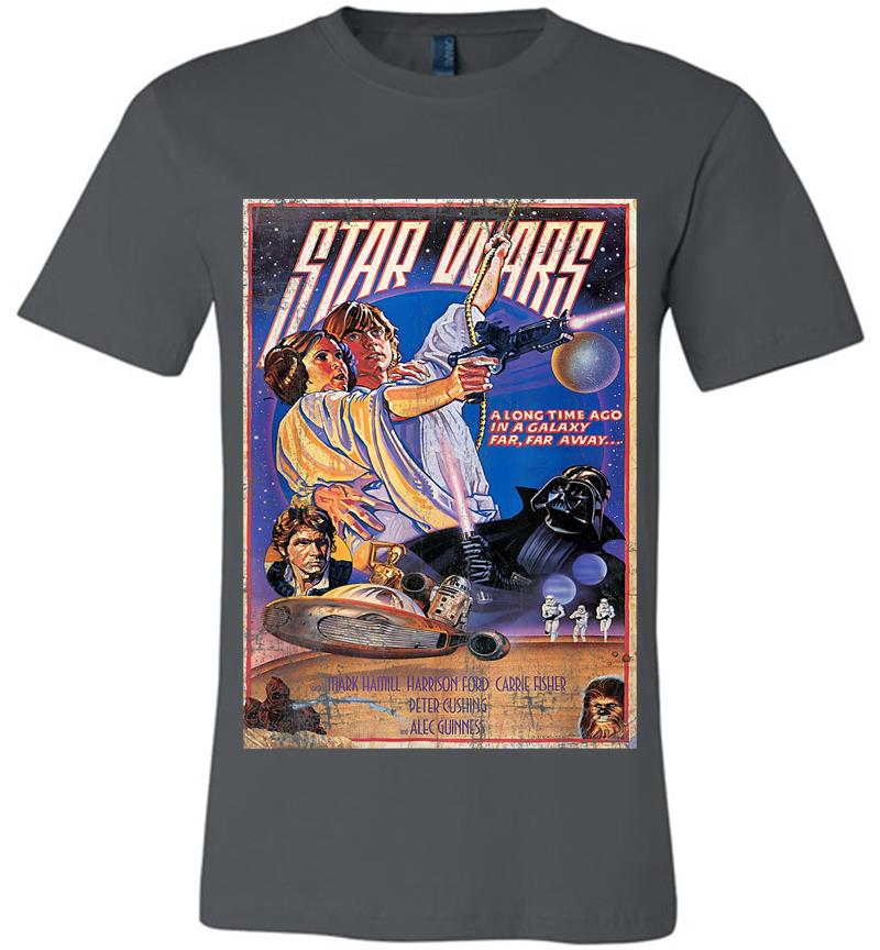 Star Wars Classic Vintage Movie Poster Graphic Premium T-Shirt
