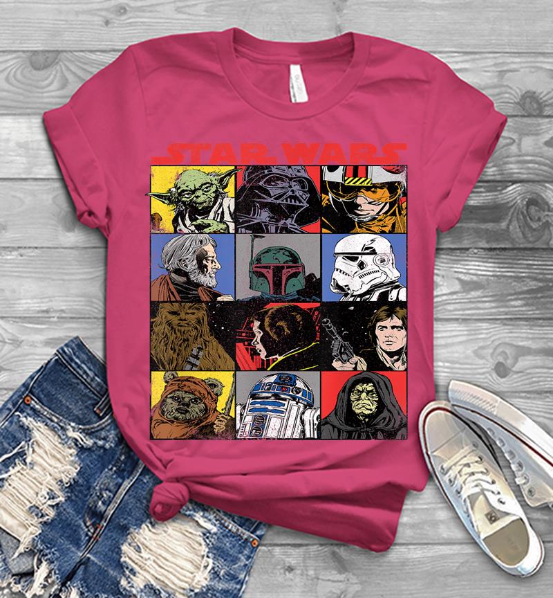 Inktee Store - Star Wars Comic Strip Cartoon Group Mens T-Shirt Image