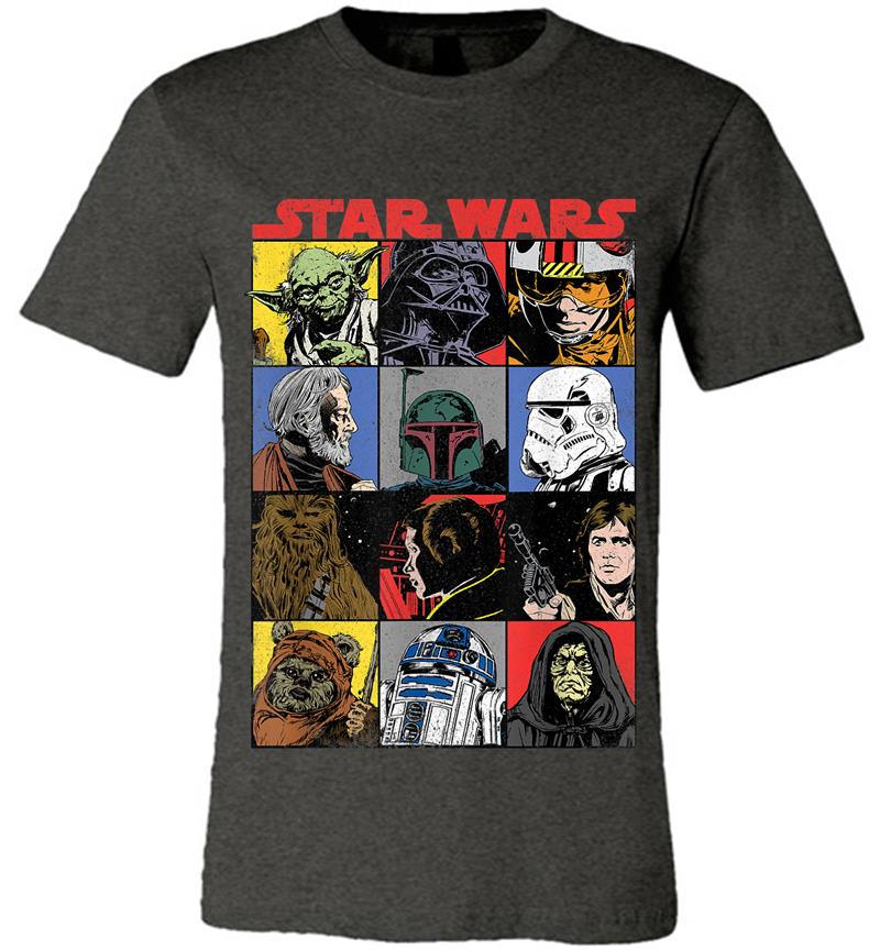 Inktee Store - Star Wars Comic Strip Cartoon Group Premium T-Shirt Image