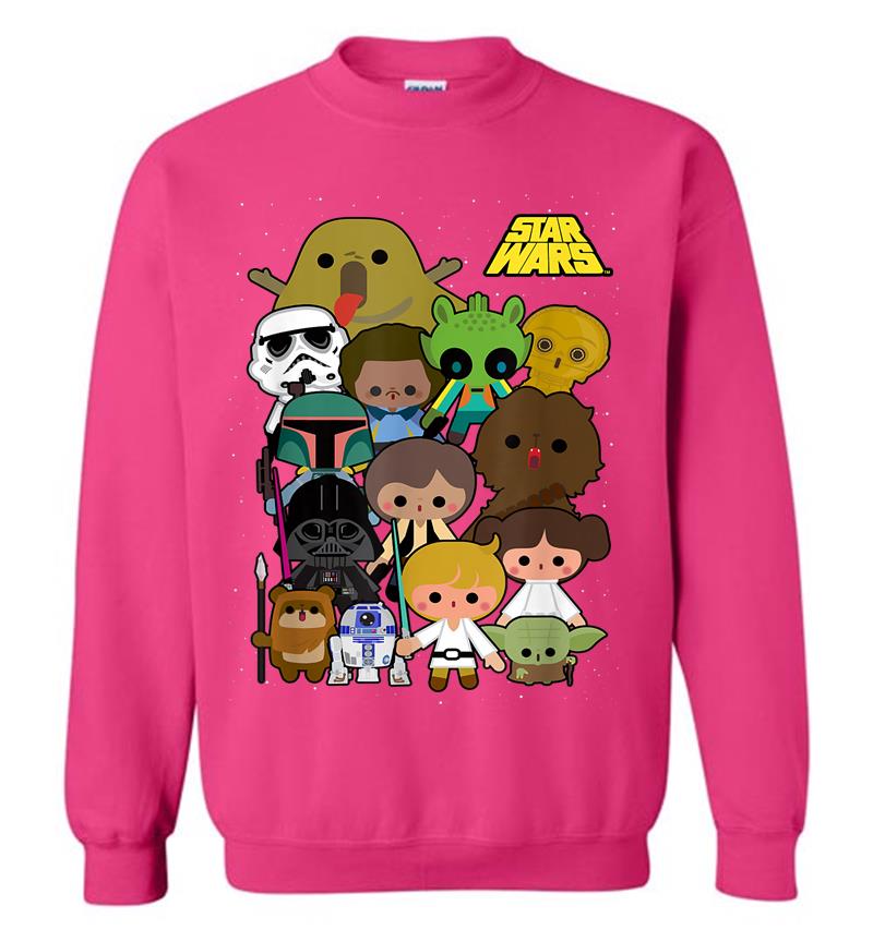 Inktee Store - Star Wars Cute Cartoon Character Group Kawaii Sweatshirt Image