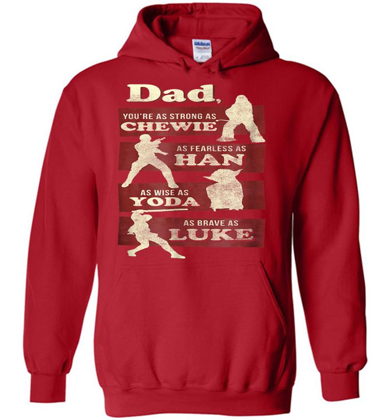 Inktee Store - Star Wars Dad You Are As Strong As Graphic Hoodies Image