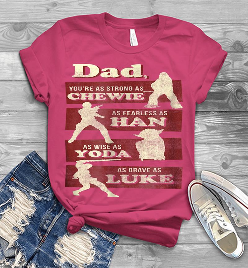 Inktee Store - Star Wars Dad You Are As Strong As Graphic Mens T-Shirt Image